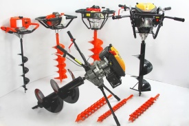 Foreză de pământ motoforeza DEMON 173cc cu burghiu 300mm – 6 CP, transmisie planetară 20:1, motor OHV, siguranță cu zăvor - Img 10