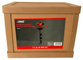 Foreză de pământ pe benzină MaxRom V90040, 2,5 CP, 51,7 CC, pentru găuri în sol la stâlpi, puieți și lucrări de grădină sau șantier - Img 8