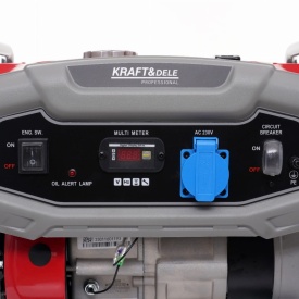 Generator electric monofazat pe benzină KraftDele KD631, 1,5/2 kW, 230V, portabil, cadru deschis - Img 3