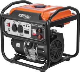 Generator inverter cu aparat de sudură KraftDele KD3234, 5,8 kW / 6,2 kW, 230 V, 250 A, sursă de curent pentru șantier și atelier - Img 4