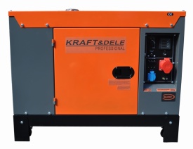 Generator profesional trifazic DIESEL KraftDele KD152 – 12/13 kW, 230V/400V, Pornire electrică, Motor V-Twin 2 cilindri, AVR, Bobinaj 100% cupru - Img 6