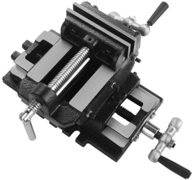 Imadău tip cruce dublu ax 100 mm KraftDele KD3515 pentru găurire, frezare și poziționare precisă în atelier