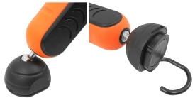 Lampă de lucru LED MaxRom 1000 lm, acumulator 2600 mAh, lumină COB + spot, încărcare rapidă pentru atelier și vulcanizare - Img 8