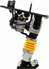 Mai compactor profesional KraftDele KD11910 – motor Loncin 200F 6.5CP, 14kN, 640 bătăi/min, talpă 33×29cm, adâncime 45cm, 82kg - Img 3