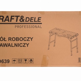 Masă de lucru pentru sudură pliabilă KraftDele KD639, blat 532 x 1068 mm, înălțime reglabilă 705-930 mm, sarcină maximă 454 kg - Img 10