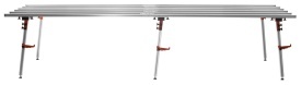 Masă de lucru plăci mari format KraftDele KD11983 – 360x150cm, înălțime 80cm, 6 picioare, 250kg capacitate, aluminiu/otel, pliabilă - Img 4