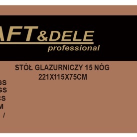 Masă profesională pentru gresie și faianță KraftDele KD11982, 221 x 115 x 75 cm, 15 picioare, sarcină maximă 1500 kg - Img 11