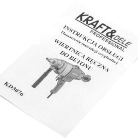 Mașină de carotat beton KraftDele KD3076, 2300W, pentru găurire în beton, cărămidă și piatră, utilizare uscată și umedă - Img 12