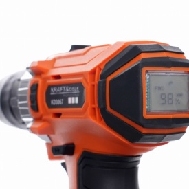 Mașină de găurit și înșurubat cu acumulator KraftDele KD3067, 20V Li-Ion, LCD, 2 acumulatori și valiză - Img 9