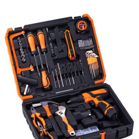 Mașină de găurit și înșurubat cu acumulator KraftDele KD3357, 18V, 2 baterii Li-Ion 1,5Ah, accesorii și valiză