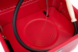 Mașină de spălat piese (Muzghieră) KraftDele KD424 – 13 litri, Circuit închis, Pompă 230V, Gât de lebădă flexibil, Oțel - Img 5
