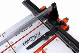 Mașină manuală de tăiat gresie și faianță KraftDele KD10734, lungime de tăiere 1220 mm, pentru tăieri precise paralele și unghiulare - Img 9