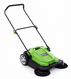 Măturătoare manuală mecanică KraftDele KD5143, lățime de lucru 65 cm, colector 20 L pentru alei, curți și pavaje - Img 4