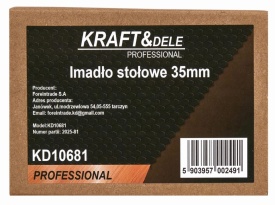 Menghină de masă KraftDele KD10681, 35 mm, compactă, din oțel, pentru atelier, modelism și lucrări de precizie - Img 11