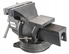 Menghină rotativă de banc 150 mm cu nicovală, corp din fontă, pentru atelier mecanic și lucrări de fixare precise MaxRom V88002 - Img 2