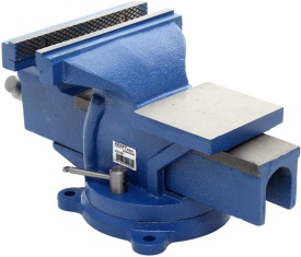 Menghină rotativă de banc KraftDele KD1101, 100 mm, cu nicovală integrată și bază rotativă 360° - Img 5