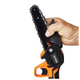 Mini fierăstrău cu lanț cu acumulator KraftDele KD10626, 6 inch, 21V, 2 baterii, valiză transport - Img 7