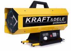 Nagrzewnică pe gaz KraftDele KD11733, 60 kW, cu termostat automat, reductor și furtun incluse
