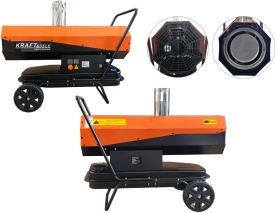 Nagrzewnică pe motorină 30 kW KraftDele KD5961, încălzire directă pentru hală, atelier, depozit și șantier - Img 5