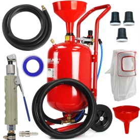 Piaskarkă sifonică Mar-Pol 19L cu manometru, regulator și odorizator de aer, pentru curățare rugină, vopsea și caroserie