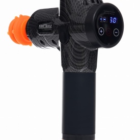 Pistol de masaj KraftDele KD3082, 125W, 8 capete interschimbabile, 30 trepte de viteză, ecran LCD tactil - Img 2