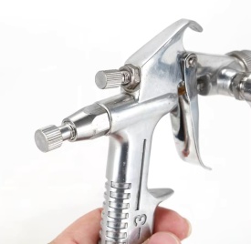 Pistol de vopsit pneumatic HVLP VERKE K-3, duză 0,5 mm, rezervor 200 ml, pentru finisaje și retușuri precise - Img 10