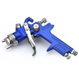 Pistol de vopsit pneumatic HVLP VERKE PREMIUM LINE cu 2 duze 1,4 mm și 1,7 mm, rezervor 600 ml - Img 9
