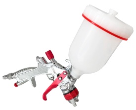 Pistol de vopsit pneumatic HVLP VERKE PREMIUM LINE K-775G, duză 1,3 mm, rezervor 600 ml, pentru lucrări de vopsire precise - Img 6