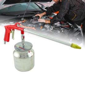 Pistol pneumatic de curățare și întreținere VERKE V81271, cu rezervor 650 ml și duză lungă pentru zone greu accesibile - Img 7