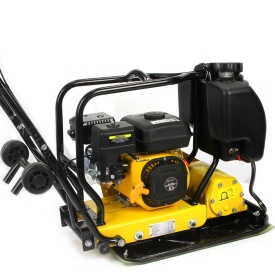 Placă compactoare 85kg MAR-POL M79513 – 6.5 CP, forță centrifugală 15kN, adâncime 30cm, sistem anti-vibrații, roți transport - Img 4