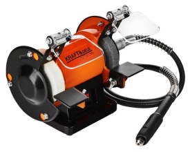 Polizor de banc KraftDele KD567, 250W, cu 2 pietre abrazive P36 și P80, pentru ascuțire, curățare și șlefuire uscată - Img 4