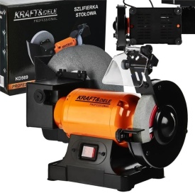 Polizor de banc profesional KraftDele KD569, 1800W, pentru ascuțire și șlefuire umedă și uscată - Img 2