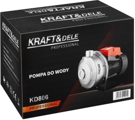 Pompă de apă 800W KraftDele KD806 – 80L/min, 25m refulare, 6m aspirație, pompă grădină 1,25” - Img 12