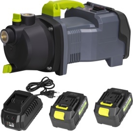 Pompă de grădină cu acumulator 40V KraftDele KD5270 – 3500L/h, 3 bar, 30m înălțime refulare, 2x6Ah + încărcător - Img 2