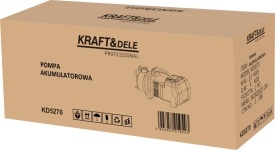 Pompă de grădină cu acumulator 40V KraftDele KD5270 – 3500L/h, 3 bar, 30m înălțime refulare, 2x6Ah + încărcător - Img 12