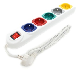 Prelungitor electric KraftDele KD4008, 1,5 m, 5 prize, cu protecție la suprasarcină și siguranță pentru copii - Img 4