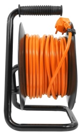 Prelungitor electric pe tambur 25 m cu 4 prize, cablu cupru 3x1 mm² și protecție termică MaxRom - Img 12