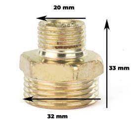 Reductie de la 1" la 1/2" filet exterior B-ZK0012 Barracuda – Kraft&Dele