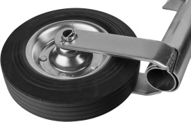 Roată de sprijin pentru remorcă KraftDele KD469 cu colier de prindere, capacitate 150 kg, roată 200 mm - Img 9
