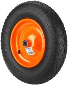 Roată pentru roabă 16 inch KraftDele KD508 cu ax și piulițe, anvelopă 4.80/4.00-8, rulare lină pentru grădină și construcții - Img 8