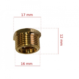 Robinet 3/8" de evacuare a condensului din compresor de aer B-AC0017 – Kraft&Dele