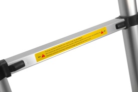 Scară aluminiu KraftDele cu 8 trepte, înălțime de lucru 2,6 m, suportă până la 150 kg - Img 11