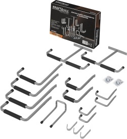 Set 16 cârlige de garaj KraftDele KD5869 pentru organizare perete și tavan, cu elemente de montaj incluse - Img 11