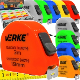 Set 24 rulete retractabile MaxRom 3 m x 17 mm, colorate, cu bandă din oțel și protecție din nylon - Img 6