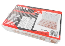 Set 300 șaibe din cupru MaxRom, assortate, dimensiuni 5x9x1 mm - 28x36x2 mm, pentru etanșare și service auto - Img 6