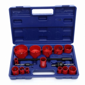 Set carote bimetalice HSS KraftDele KD10345, 17 piese, pentru metal, lemn, plastic și gips-carton, cu valiză - Img 3