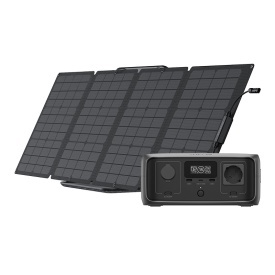 Set: Centrală EcoFlow River 3 + panou fotovoltaic 110W.