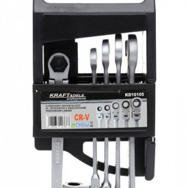 Set chei inelare articulate cu clichet 5 piese KraftDele KD10105 - Img 3