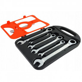 Set chei inelare articulate cu clichet 7 piese VERKE V35400 - Img 3