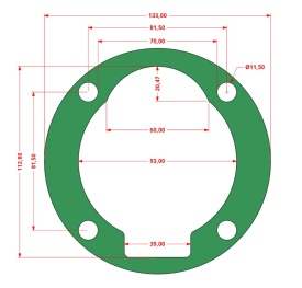 Set de 7 Garnituri set pentru cap compresor de aer V 2x90mm Mod.0.6-8 (E) CH173 – Kraft&Dele